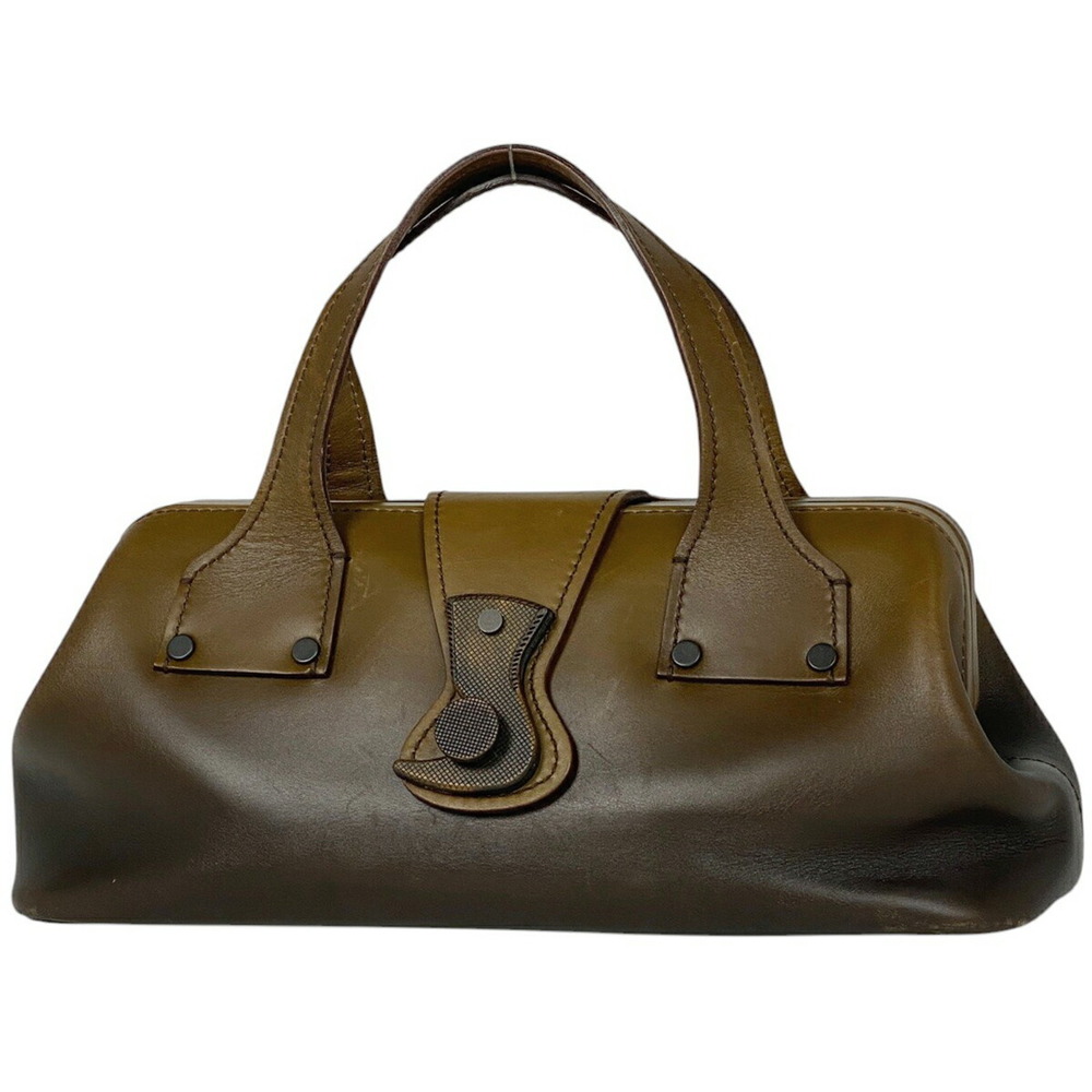 Gucci logo handbag doctors bag leather brown - Picture 1 of 6